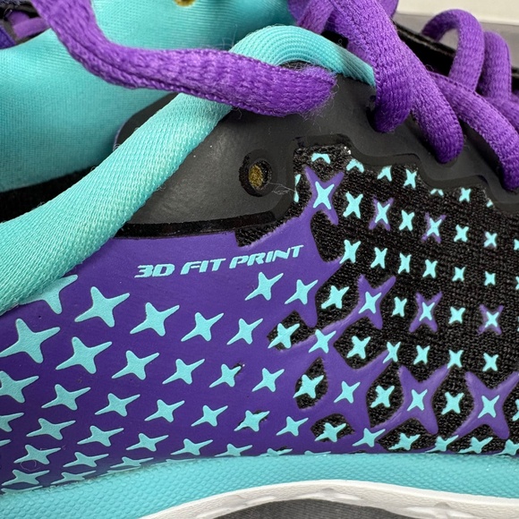 Brooks Women's Size 8 Pure Flow 5 Sneakers Running Athletic Shoes Teal Purple - Picture 10 of 14